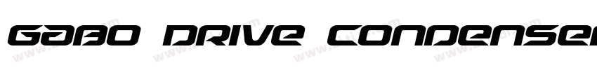 Gabo Drive Condensed字体转换